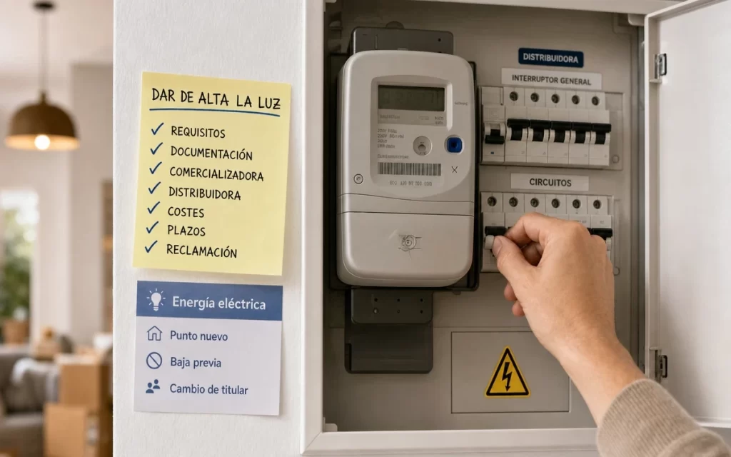 Cómo dar de alta la luz en España: requisitos, costes y plazos