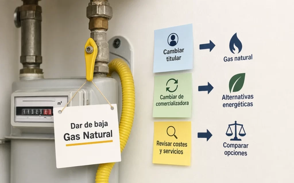 Cómo dar de baja el gas natural en España y cuándo conviene hacerlo