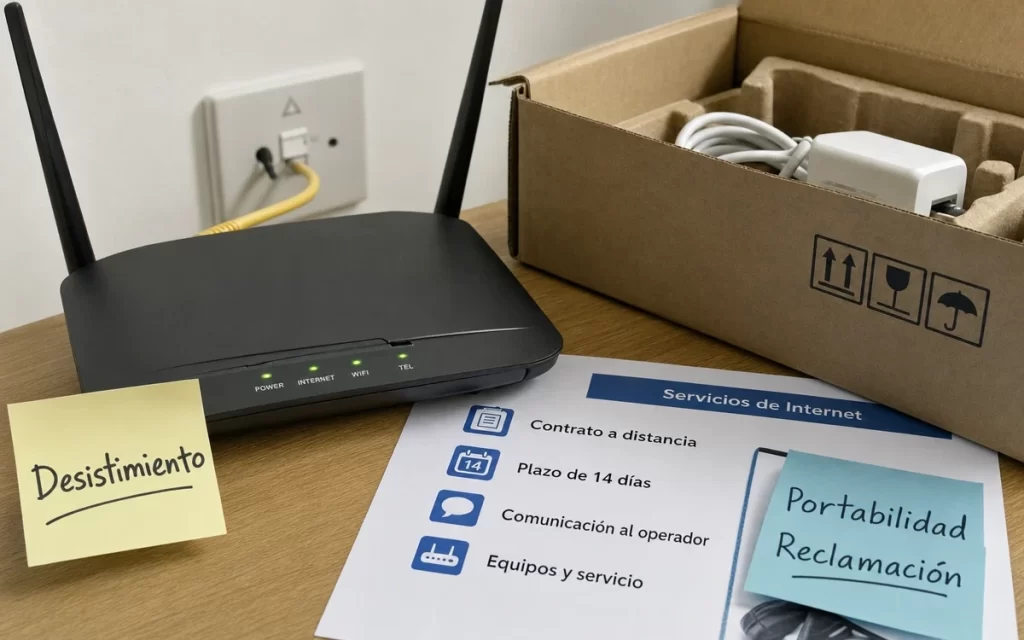 Derecho de desistimiento al contratar internet en España: cuándo se aplica