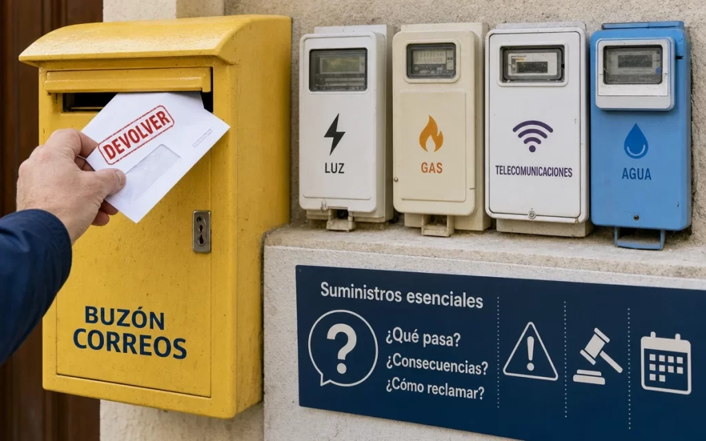 Qué pasa cuando devuelves un recibo de un suministro o servicio contratado en España