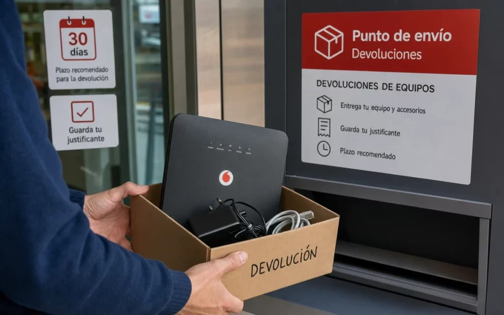 Cómo devolver el router de Vodafone después de una baja en España