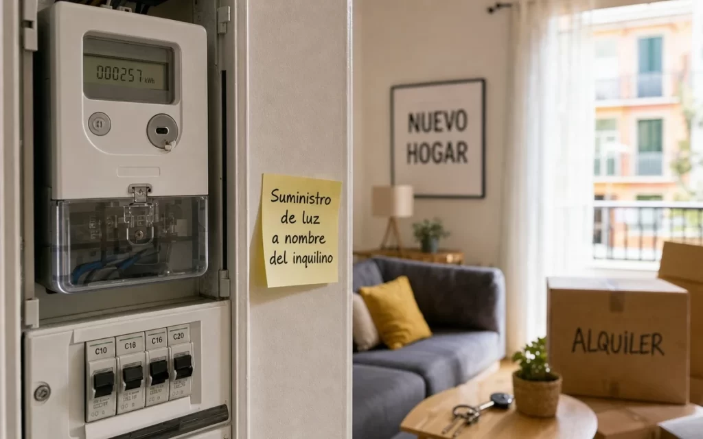¿Debe estar la luz a nombre del inquilino? Titularidad del suministro en alquileres en España